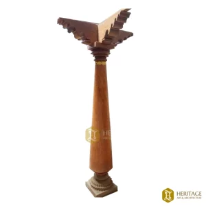 antique-chettinad-teak- wooden-pillar