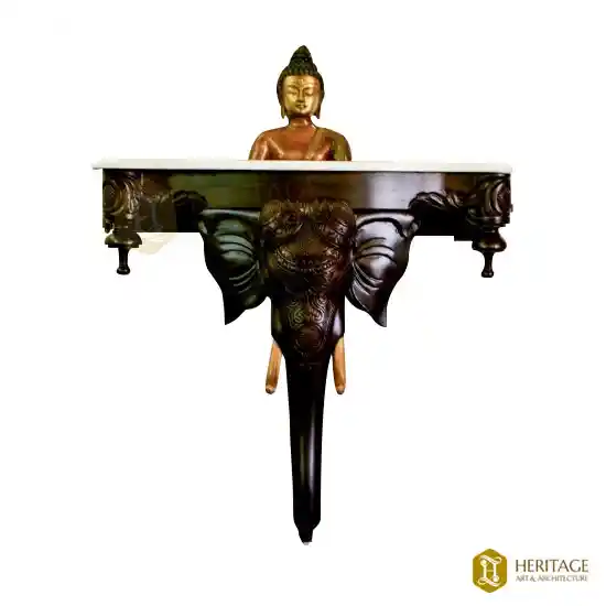 Rosewood Elephant Console