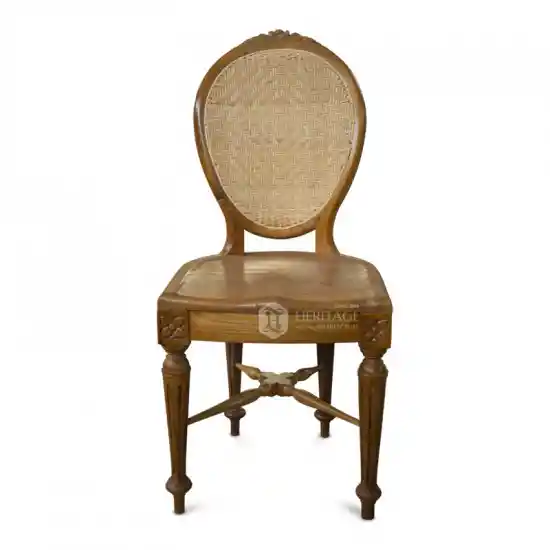 Royal Flower Carved Dining Chair