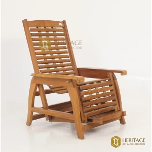 recliner wooden chair