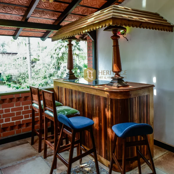 teak wood bar cabinet