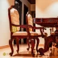 wooden dining armchair